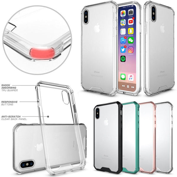 For Apple iPhone XR XS Max SlimGrip Shockproof Hybrid Case TPU Trim Bumper Cover