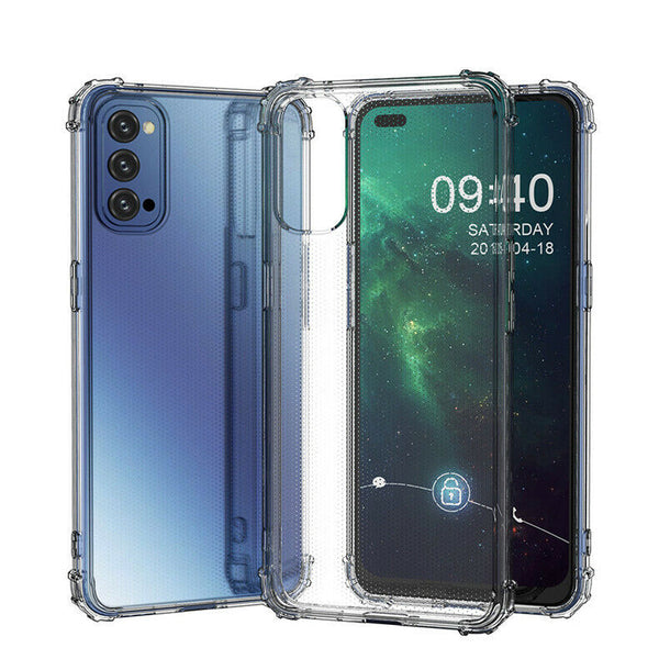 For OPPO Reno4 5G / Reno4 Z 5G Shock proof Flexible TPU Gel Silicone Case Cover