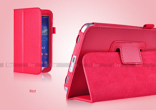 Red Flip Leather Case Cover For New Samsung Galaxy Tab A 9.7" T550