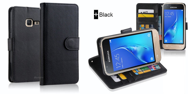 New Wallet Leather Case Cover For Samsung Galaxy J1 mini + Screen Protector