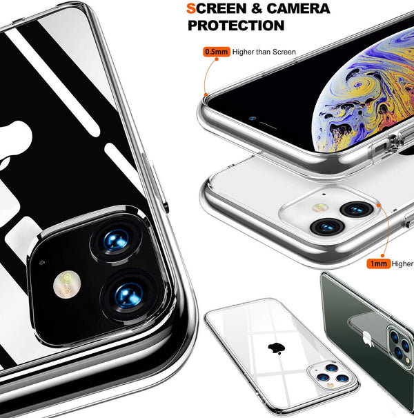 For Apple iPhone 14 Pro Max Anti-Scratch Shock-Absorption Crystal Clear TPU Case