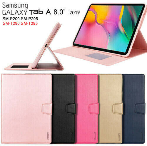 For Samsung Galaxy Tab A 8.0 T290 P200 Hanman leather wallet Smart Cover Case