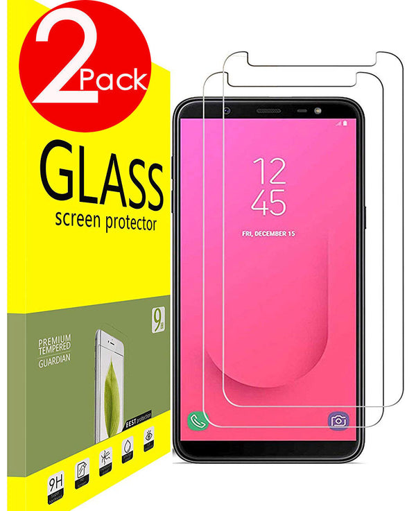 2 PACK Premium 9H Tempered Glass Screen Protector For Samsung Galaxy J8 (2018)