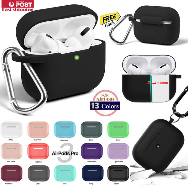 For Apple Airpods Pro 1st Durable Shockproof Silicon Skin Charging Case Rubber Cover