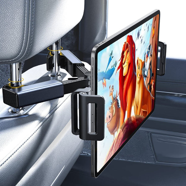 Car Mount Headrest Holder Back Seat For Kids Travel Fits All 4.7-12.9" Devices