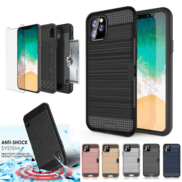 For Apple iPhone 11 Pro XS MAX XR Card Shock Proof Tough Strong Armor Case Cover