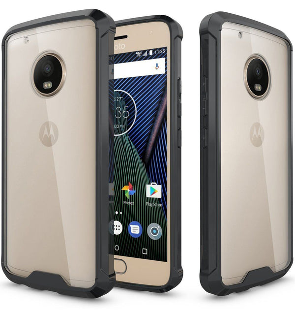 SlimGrip Shockproof Hybrid Protective Case TPU Trim Bumper For MOTO G5 & G5 Plus