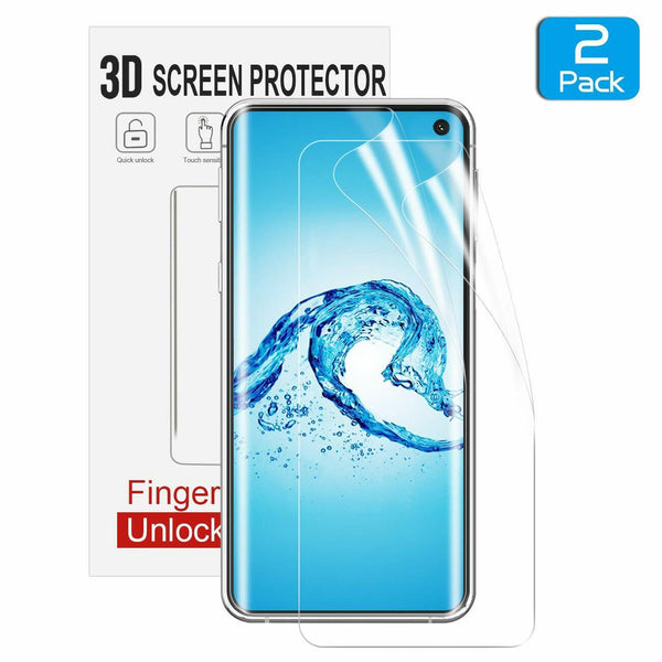 2 PACK For Samsung Galaxy Note10+ S10 FULL Cover HYDROGEL AQUA Screen Protector