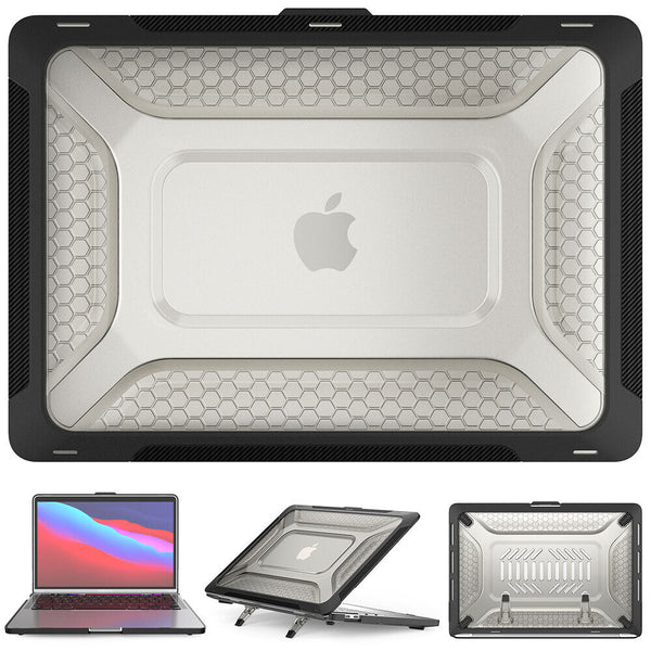 For Apple MacBook Pro 13 14 16  Heavy Duty Hard Shell Case with Kickstand Cover