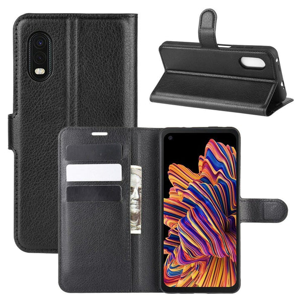 For Samsung Galaxy XCover Pro Leather Wallet Flip Case Cover